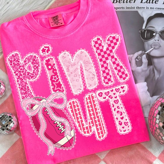 Coquette Lace Football Pink Out PNG, Breast Cancer Awareness Preppy Ribbon Cheer Football Mom Png, Girly Game Day png, Tackle Cancer Png