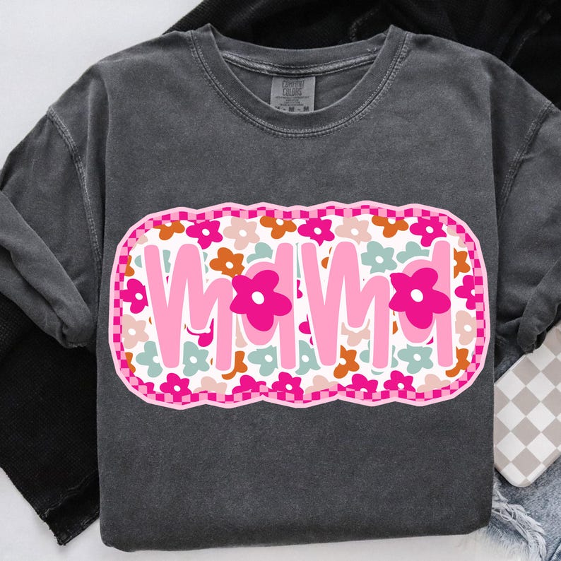 Floral Mama PNG, Preppy Mama Png, Mama Flower Png, Retro Mama Png, Mothers day png, Mama png, Mom png, Pink Mama Sublimation png, Retro Mama