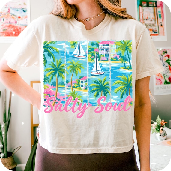 Preppy Summer Salty Soul png, Pink Hot Beach png, Beach vibes Brushstroke Png, Aesthetic Summer png, Trendy Summer Png, Funny Sarcastic png