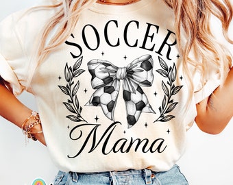 Soccer Mama PNG, Coquette Soccer Bow Png, Soccer Png, Soccer Bow Png, Fall Coquette Bow PNG, Soccer Mom, Instant Download