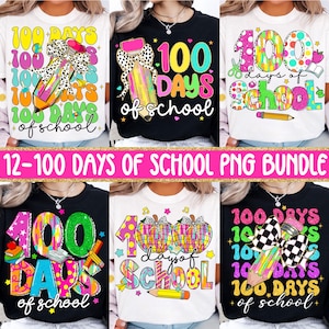 100 day of school bundle png, 100 day of school png, brushstroke 100 days of school png, Teacher 100 days, 100 days of school teacher png