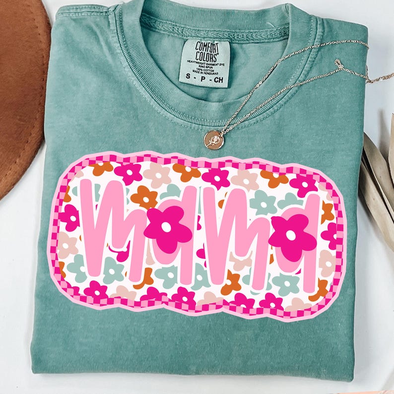 Floral Mama PNG, Preppy Mama Png, Mama Flower Png, Retro Mama Png, Mothers day png, Mama png, Mom png, Pink Mama Sublimation png, Retro Mama