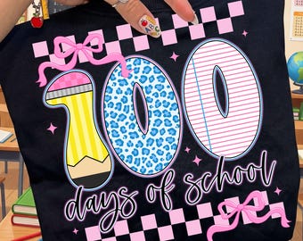 I Survived 100 Days of School PNG, 100 Days of School Png Design, Happy 100th Day Clipart, Retro School Teacher Student Gift