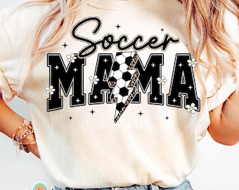 Soccer Varsity Png, Sublimación Lightning Soccer Png, Fútbol Png, Diseño de camisa Png de fútbol retro, Soccer Mama Png Descargar