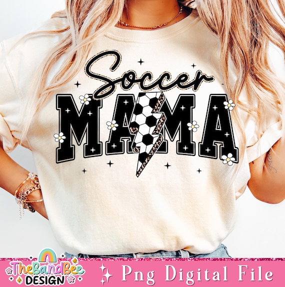 Soccer Varsity Png, Lightning Soccer Png Sublimation, Soccer Png, Retro Soccer Png Shirt Design, Soccer Mama Png Download