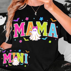 Halloween Mama Png, Mama Halloween Png, Spooky Mama Png, Saison fantasmagorique Png, Fantôme d&#39;Halloween mignon Png, Chemise Halloween Png