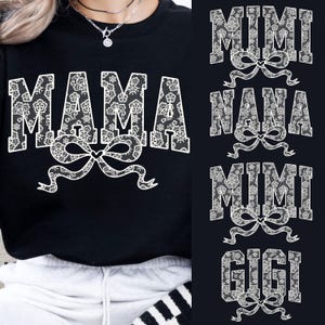 Lace Mama Coquette Bow Png, Mama png, Floral Mama Png, Floral Lace Bow Png, Mothers Day Png, Mama Mini Varsity Png file, Mama Png fils