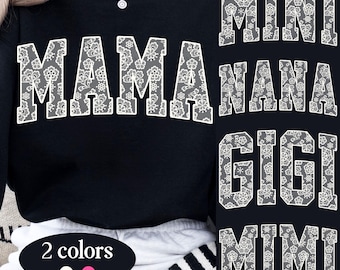 Lace Mama Png, Mama png, Floral Mama Png, Floral Chinoiserie Png, Mothers Day Coquette Png, Mama Mini Varsity Png file, Mama Png fils