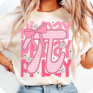 Pink Pi Day Coquette PNG, 3.14 Day Png, Teacher Math Png, Pi Day Bow ...