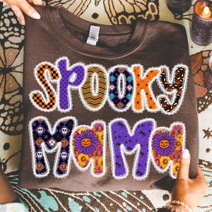 Spooky Mama preppy png, Mama halloween png, Halloween png, Gothic png, Bat halloween png, Mama png, Witch png, Spooky png