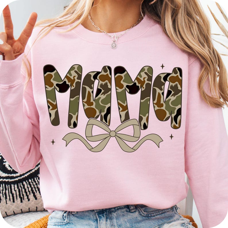 Mama Preppy Duck Camo Camouflage Png, Camouflage Png Mama, Mama coquette camo bows png, Camo Mama Png, Duck png, Mama Png Sublimation