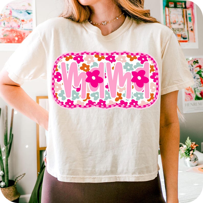 Floral Mama PNG, Preppy Mama Png, Mama Flower Png, Retro Mama Png, Mothers day png, Mama png, Mom png, Pink Mama Sublimation png, Retro Mama
