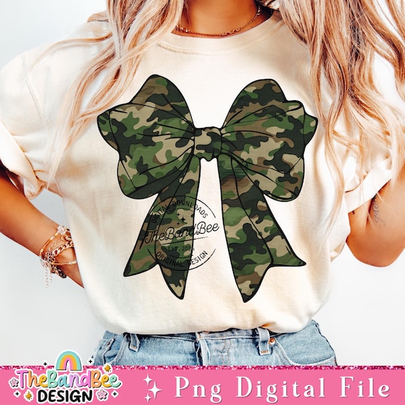 Camo Coquette Bow PNG, Coquette Camouflage bow Png, Mama Clipart, Retro Camo Girl Png, Trendy Coquette PNG, Cute Aesthetic Sublimation