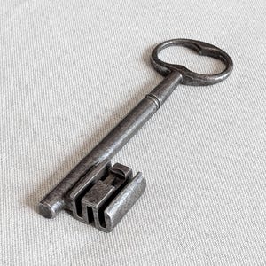 Antique Key, Rare Old Safe / Strongbox Key from the 19th Century France