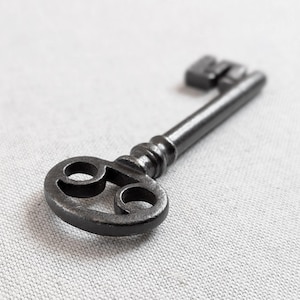 Antique Key, Rare Italian Key Perhaps for Marriage Chest, 18th Century