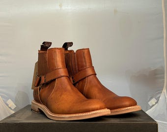 Vintage 90s Frye Side Zip Harness Boots Engineer Boots Ankle
