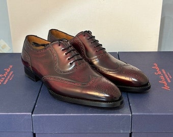 Andres Sendra Men's Goodyear Welted Wingtip Dress Shoe Size