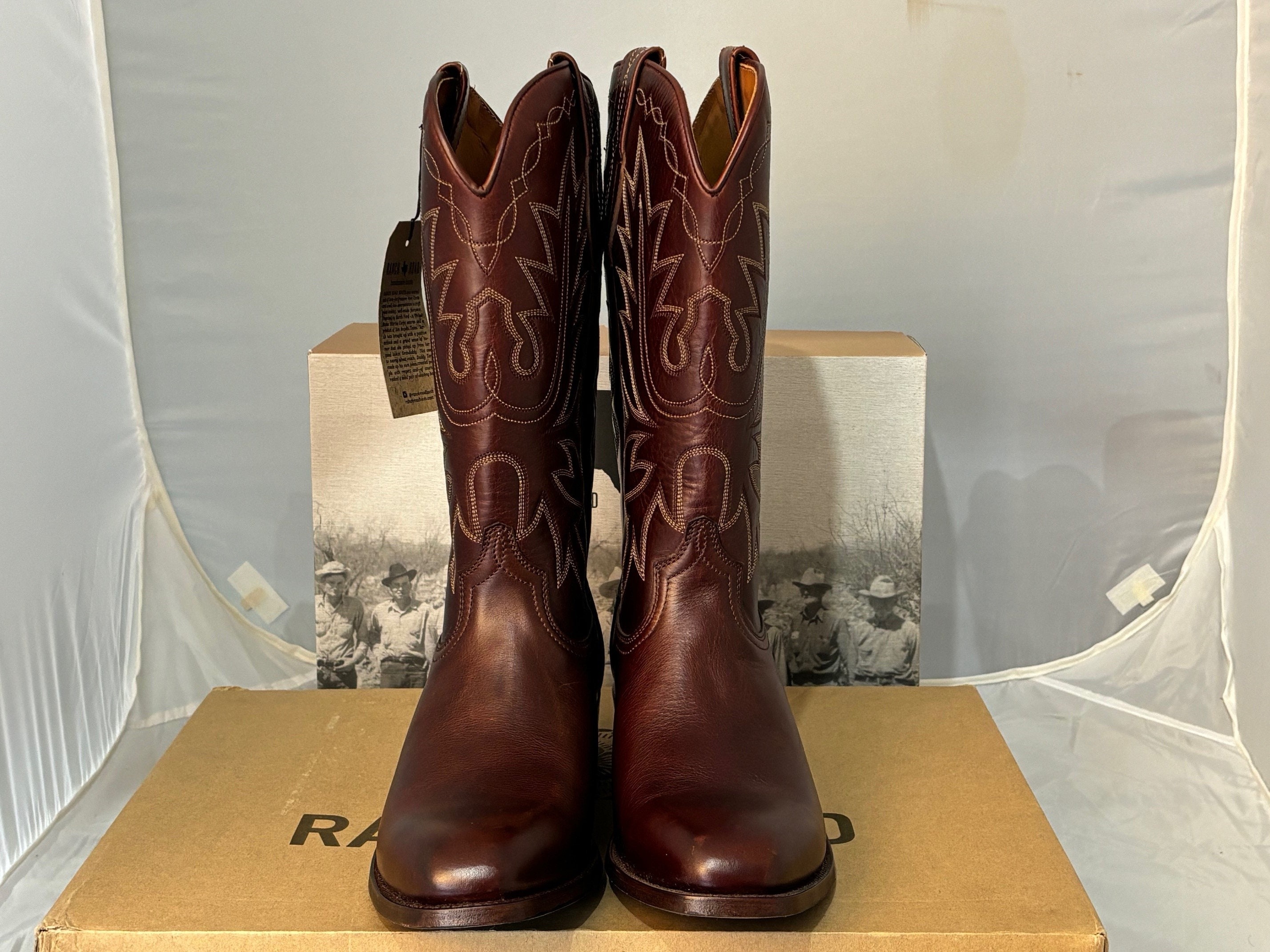 Ranch Road Carson Round Toe Cowboy Boot - Etsy