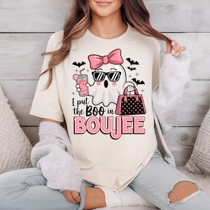 Boujee Ghost Halloween PNG Clipart, Spooky Season (Digital Download) image 1