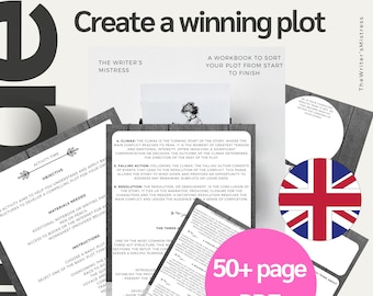 Novel plotting workbook - stand out, get published, write an EPIC book! Exercises and a Plot Outline Plan and Toolkit Plot Types Acts