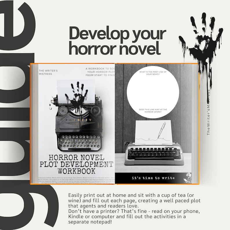 Horror Novel Plotting Workbook - Stand Out, Get Published, Write an ...