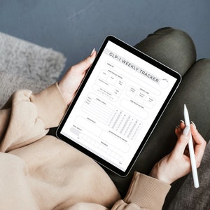 Tirzepatide Weekly Journal and Tracker
Tirzepatide Weight Loss Log
10 Pages
Kilos & Pounds Version
Instant Printable Download
Sizes Include: Letter, A4, and A5