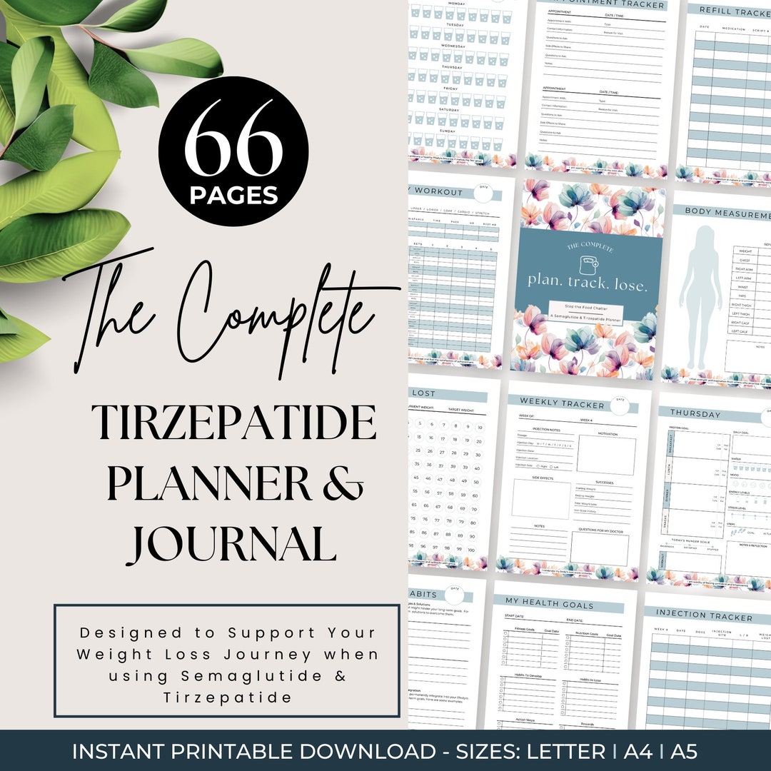 GLP1 Tracker, Semaglutide Weight Loss Tracker, Tirzepatide Journal ... - Calorie Counting Apps For T2D Management With Glp-1