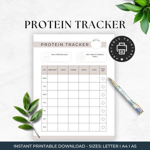 Daily Glp1 Tirzepatide Protein Tracker - Etsy