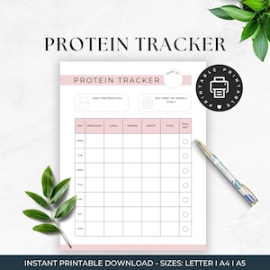 Daily Glp1 Tirzepatide Protein Tracker - Etsy Daily Glp1 Tirzepatide Protein Tracker - Etsy