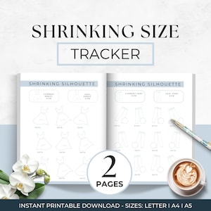 Body Measurements Tracker, Weight Loss Log, Shrinking Dress Size, GLP1 Weight Loss, Before And After Dress Size, Fitness Log, Pounds Lost