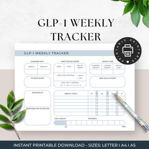 GLP1-weektracker, tirzepatide-gewichtsverliesdagboek, semaglutide-injectieplanner, GLP1-grafiek, verloren kilo's, samengesteld GLP-gewichtslogboek, doelen