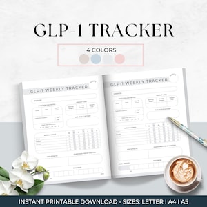 Tirzepatide-weekverslag, GLP1-gewichtsverliestracker, semaglutide-injectielogboek, GLP1-grafiek, verloren kilo's, samengesteld GLP-gewichtslogboek, doelen