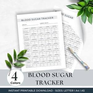 Weekly Blood Sugar Log, Diabetes Glucose Tracker, Health & Wellness Monitoring Journal, Blood Sugar Tracker, Diabetes Chart, Daily Tracker