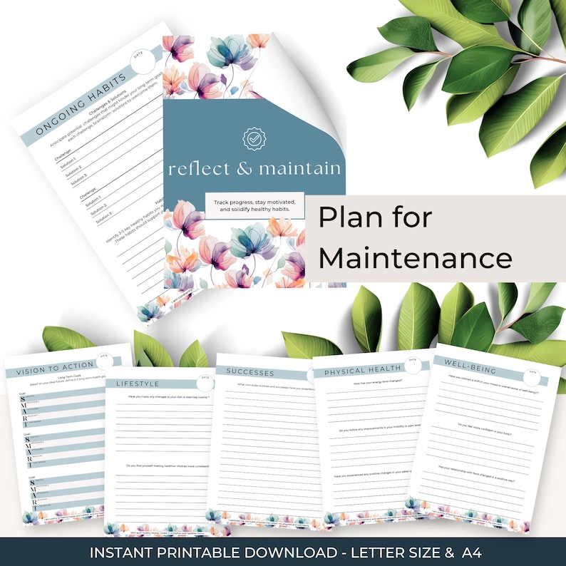 SemaGlutide Planner and Journal
66 Pages
Designed to Support Your Weight Loss Journey when using Semaglutide & Tirzepatide
Instant Printable Download
Sized Included: Letter, A4, A5
