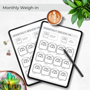 Tirzepatide Weekly Journal and Tracker
Tirzepatide Weight Loss Log
10 Pages
Kilos & Pounds Version
Instant Printable Download
Sizes Include: Letter, A4, and A5