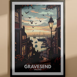 Gravur - Gräfin Englands Reise Poster / England / Reise Wand Kunst / Einzigartiges Stadt Poster / England Poster