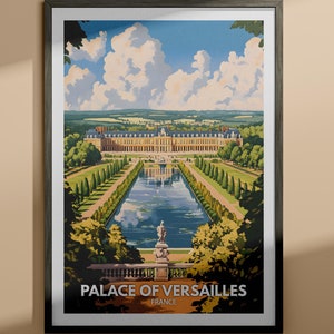 Palace of Versailles print - Palace of Versailles travel poster / France wall art print / France home decor / Travel wall art decor