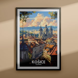 Kosice print - Kosice travel poster / Slovakia wall art print / Slovakia home decor / Travel wall decor / Unique city poster