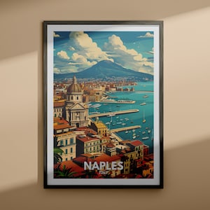 Neapel Print - Neapel Reise Poster / Italien Wand Kunst Poster / Italien Dekor / Reise Wand Kunst Poster / Einzigartige Stadt Poster