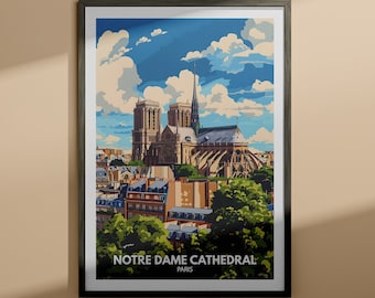 ノートルダム大聖堂（パリ、フランス）建築平面図｜ファインアート
