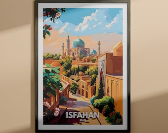Isfahan print - Isfahan travel poster / Iran wall art print / Iran home decor / Travel wall art decor / Unique city poster