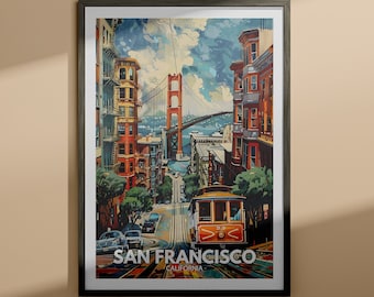 San Francisco print -  San Francisco poster / California wall art print / United States travel home decor / USA city poster