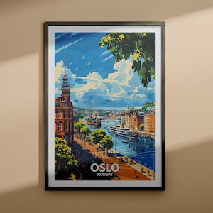 Oslo Kunst Druck - Oslo Reise Poster / Norwegen Wand Kunst Druck / Norwegen Wohnkultur / Reise Wand Kunst Dekor / Einzigartiges Stadt Poster