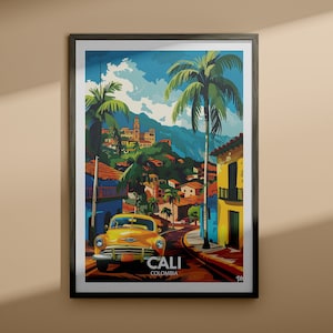 Cali print - Cali travel poster / Colombia wall art print / Colombia home decor / Travel wall art decor / Unique city poster