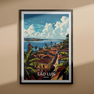 Brasilien - Brasilien - Brasilien - Brasilien Wandbild / Brasilien Wandbild / Brasilien Poster / Einzigartige Stadt Poster