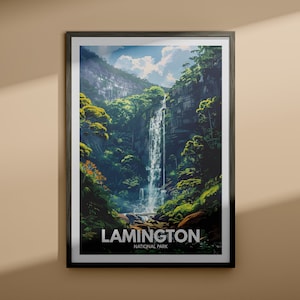 Lamington print - Lamington national park poster / Australia National Parks wall art / Australia travel poster / Nature prints