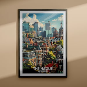The Hague print - The Hague travel poster / Netherlands wall art print / Netherlands home decor / Travel wall art decor / Unique city poster