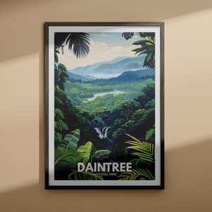 Daintree print - Daintree national park poster / Australia National Parks wall art / Australia travel poster / Nature prints