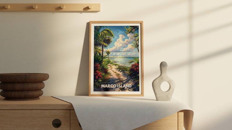 Marco Print - Marco Island Poster / Florida Island Art / Florida Travel ...