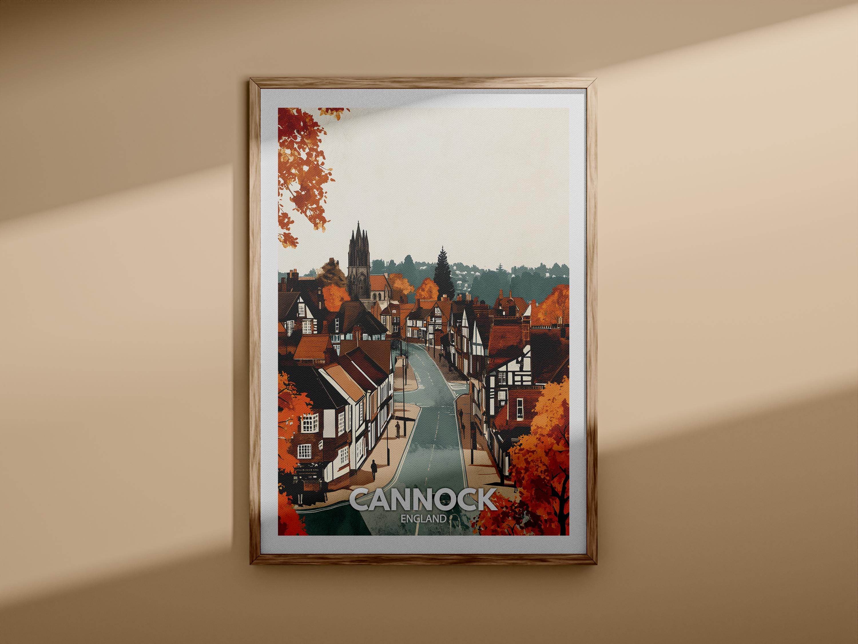 カノック プリント - カノック旅行ポスター / イングランド ウォール